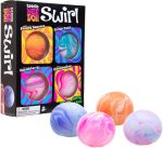 Schylling NeeDoh Teenie Swirl 4 Pack - Sensory Squeeze Toy - 1.5 in Diameter - Colors May Vary