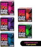 Schylling NeeDoh Fuzz Ball - Sensory Toy with a Velvet Texture and Soft Cloud Squish - Wavy Pattern You Can See and Feel - Ages 3 and Up - Color May Vary; One Per Pack (Flower Power)