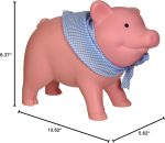 Schylling Rubber Piggy Bank Pink. 1 EA