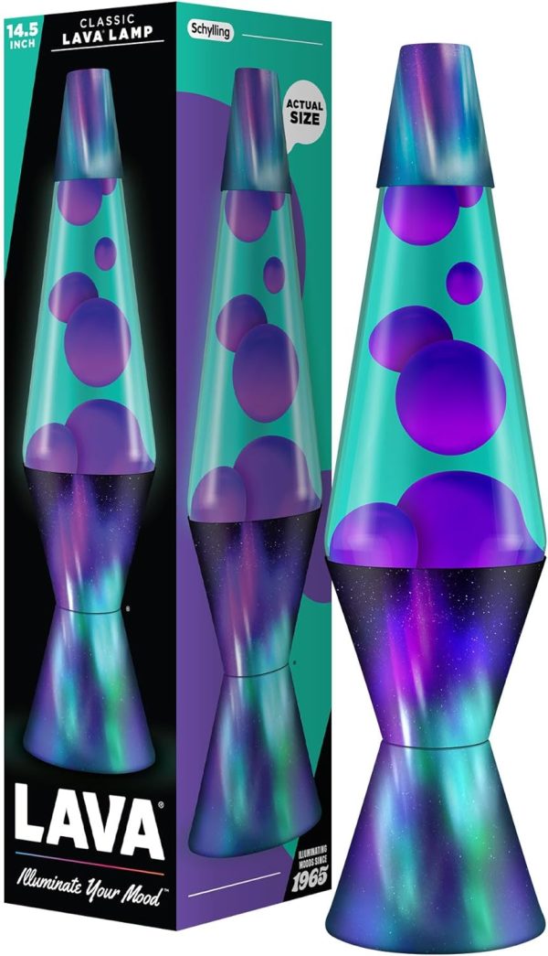 The Original Lava? Lamp - 14.5 Aurora Borealis ?C Classic Liquid Motion Lamp - Purple Wax and Blue Liquid - Item #2047 (Amazon Exclusive)